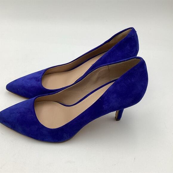 BCB Generation Women's Blue Suede Leather Pointed Toe Stiletto Heels Size 8.5 - Picture 6 of 8